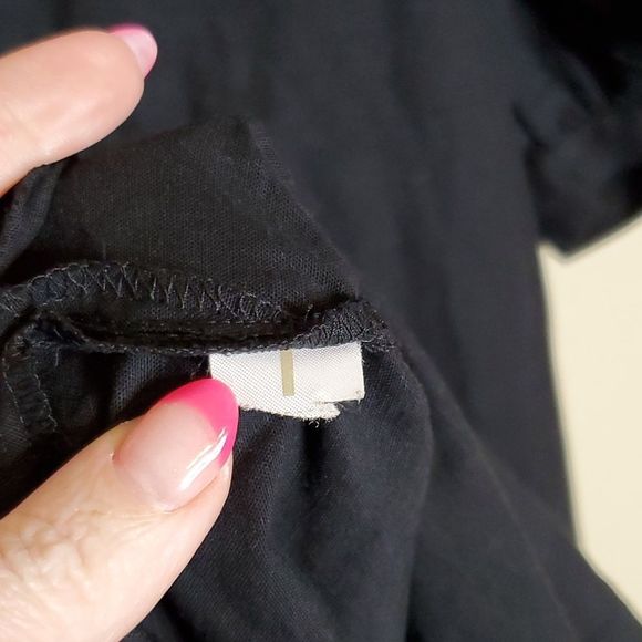 Ann Taylor Medium Black Linen blend Belted Midi Shirtdress Puff Sleeves - Picture 10 of 12